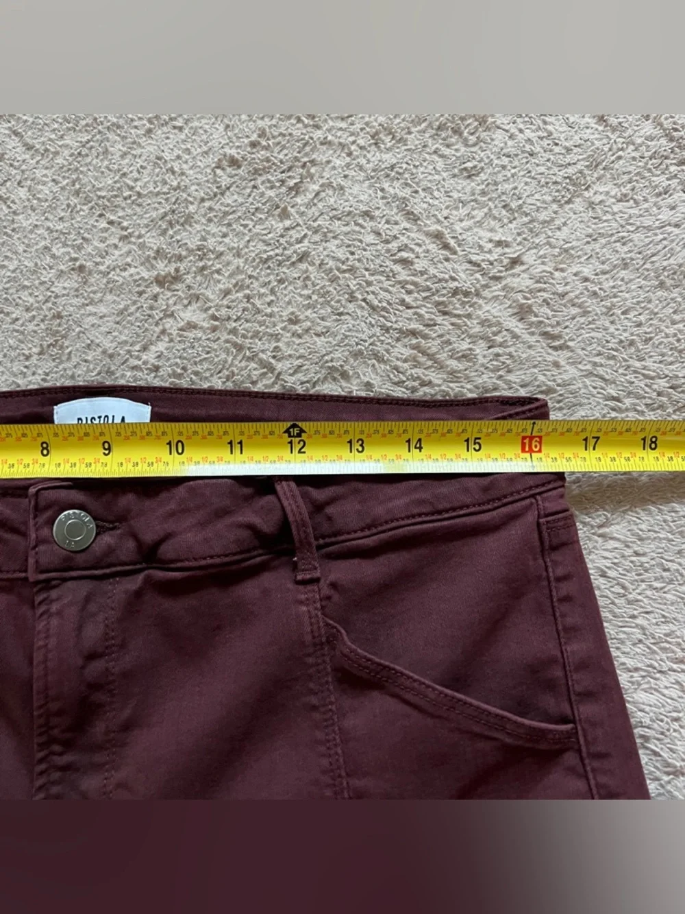 Pistola Hannah Cargo High Rise Skinny Jeans Preppy Biker‎ Moto Utility Size 32 - Picture 5 of 7